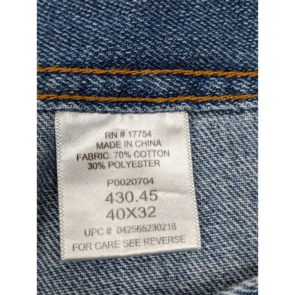 Key Mens Blue Denim Jeans Size 40 X 32 Cotton Blend